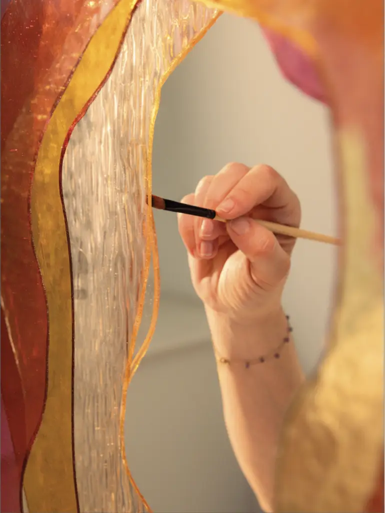 Création en verre sur mesure Le Chœur des Pierres pour Cartier à Monaco