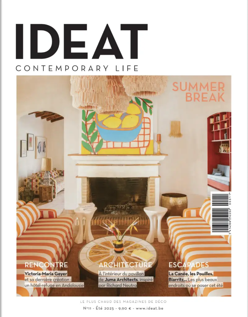 couverture du magazine de décoration IDEAT figurant un article sur le vitrail et Raphaëlle Collette